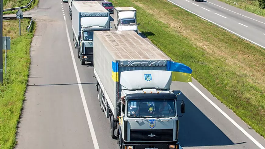 Украинские фуры на российских дорогах