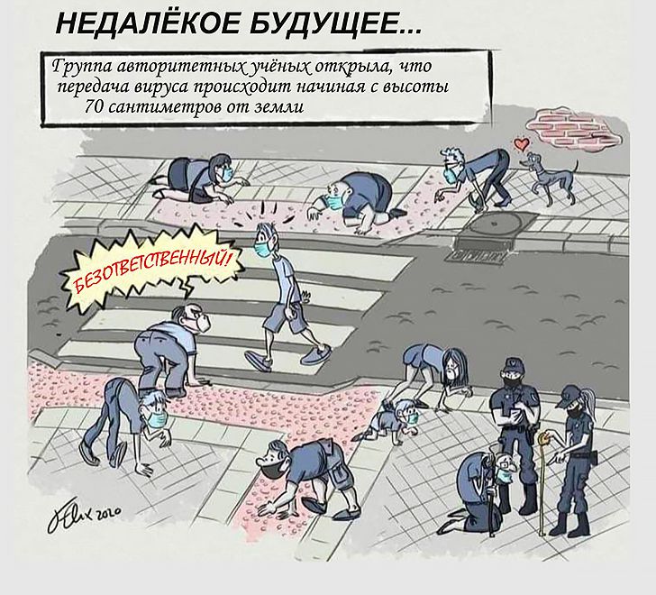 Группа авторитетных ученых открыла, что пеердача вируса происходит начиная с высоты 70 сантиметров от земли.