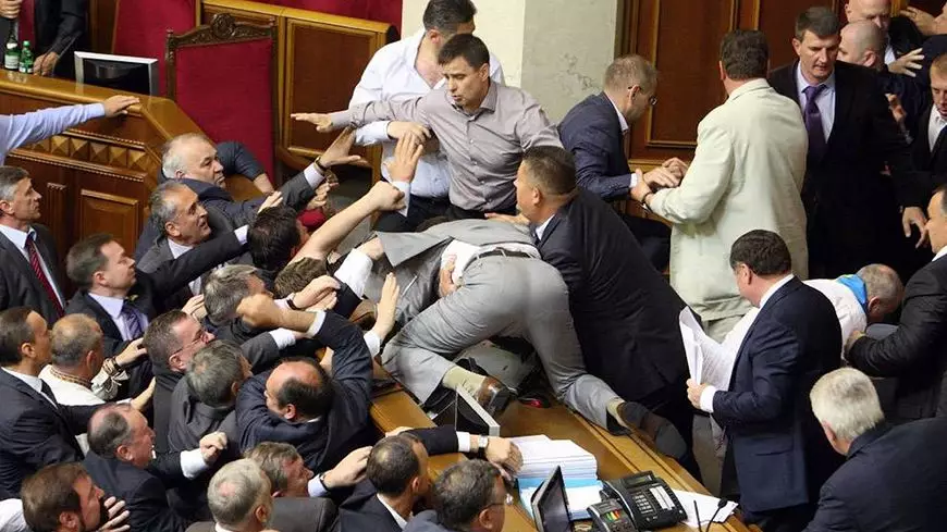 Драка в Верховной Раде