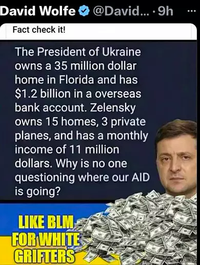 Зеленский и деньги