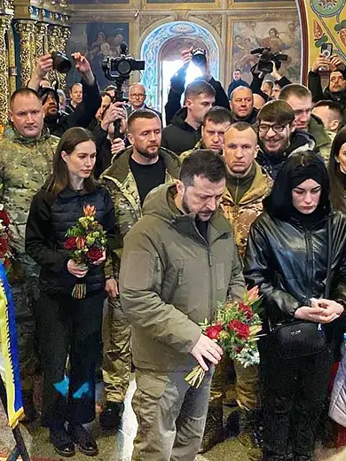 Зеленский на похоронах Коцюбайло – «Да Винчи»