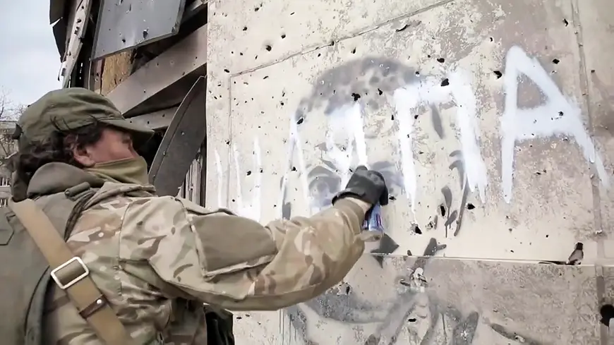 Российский боец в Бахмуте