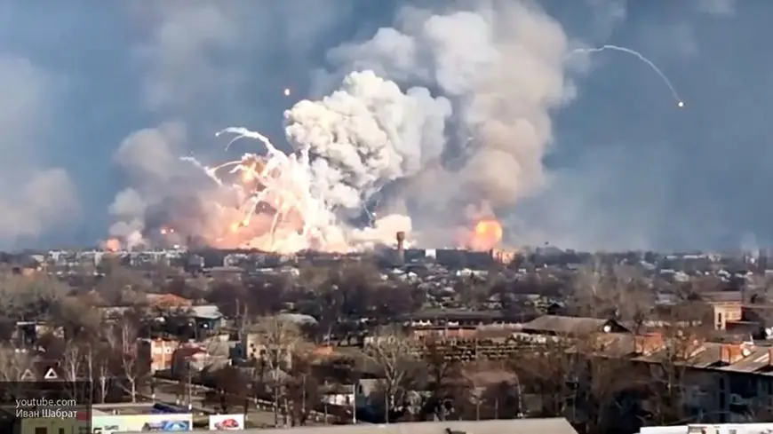 Взрыв военных складов в Балаклее Харьковской области