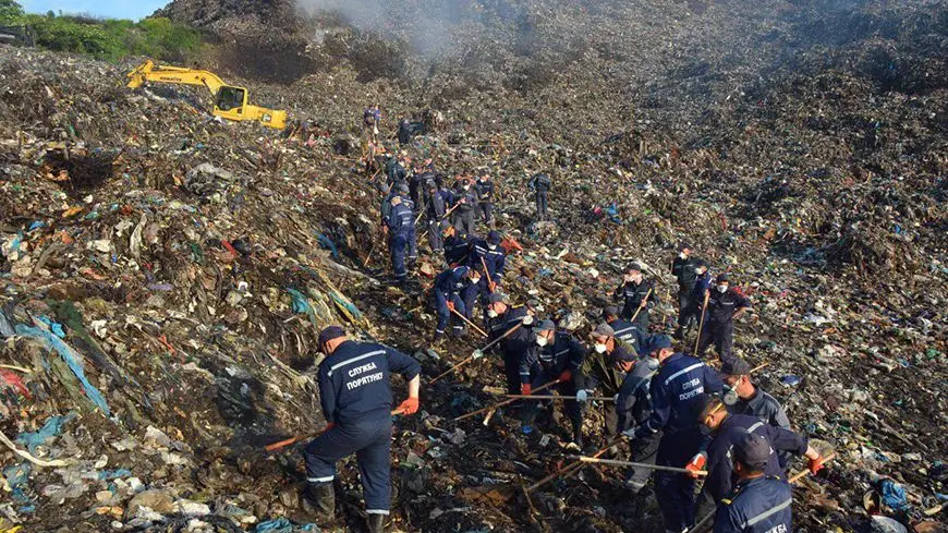 Спасатели на Львовской свалке