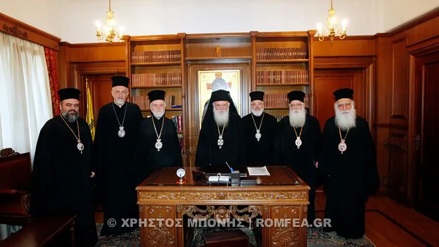 Патриарх Варфоломей с греческими архиереями