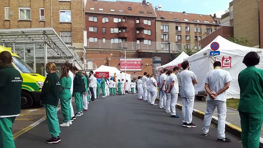 коридор позора бельгийских врачей