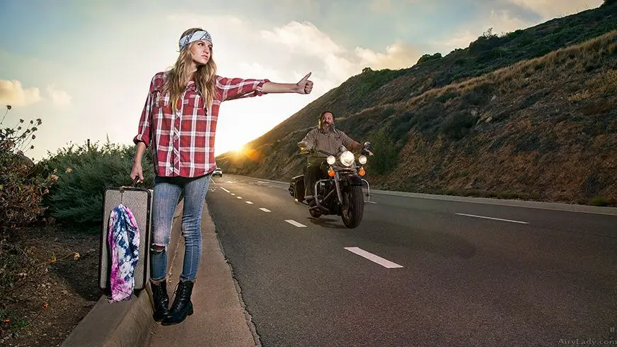 На крымском серпантине (горной дороге). Иллюстративное фото