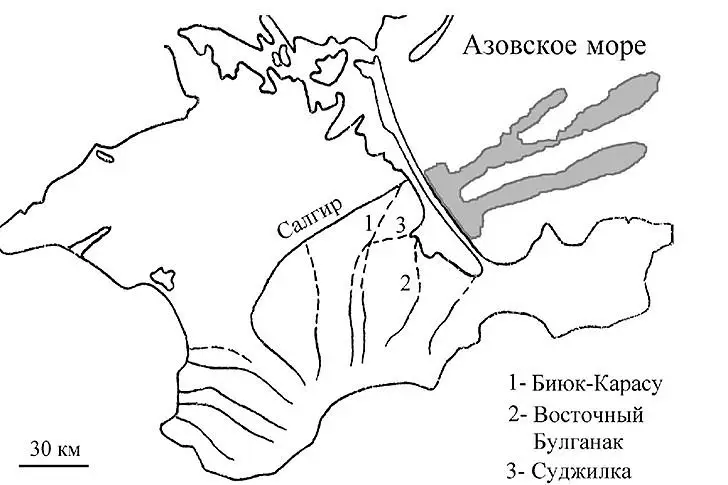 Залежи пресной воды под Азовским морем