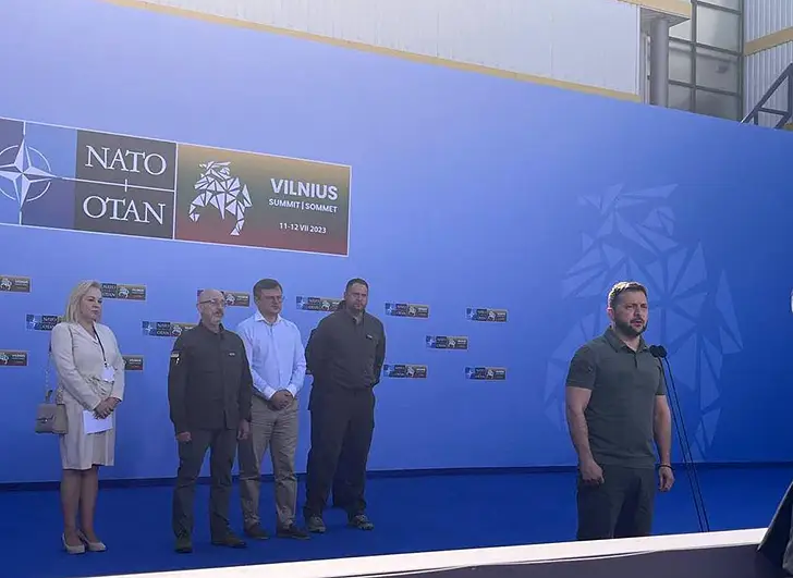 Украинская делегация в Вильнюсе