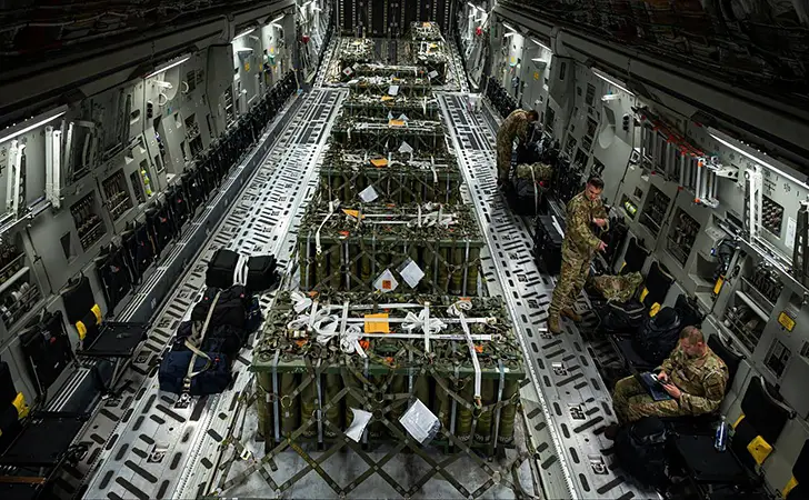 Снаряды с американской базы Рамштайн в Германии переправляются в Израиль