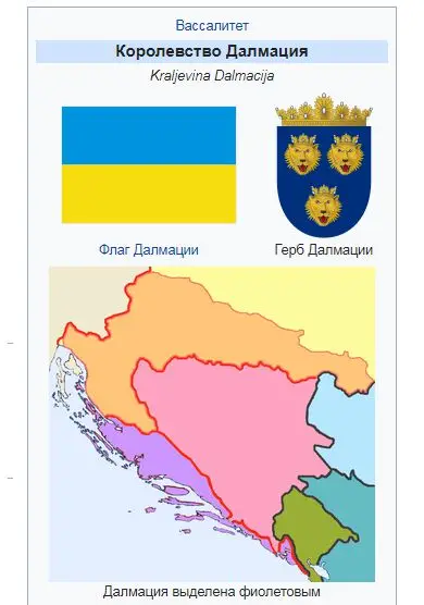 флаг Далмации