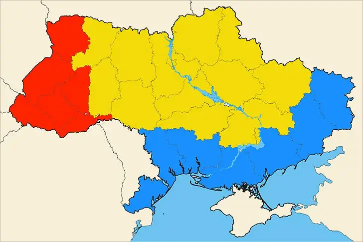Деление Украины