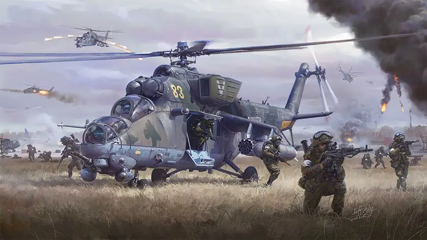 Картина китайского художника про войну на Украине