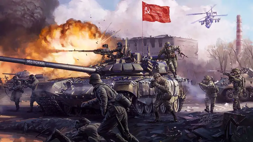 Китайский художник Jeff Holly: Война с нацистами 1941-2022