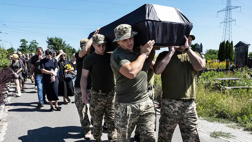 Похороны украинского солдата