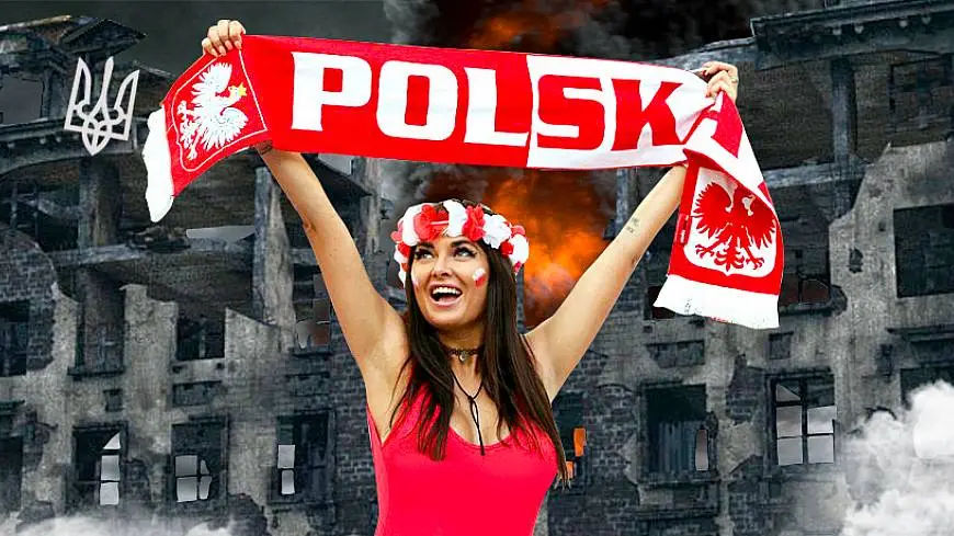 полячка с флагом