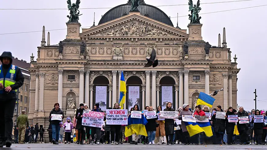 Митинг за демобилизацию во Львове
