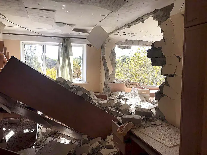 удар по укронацистам в Херсоне