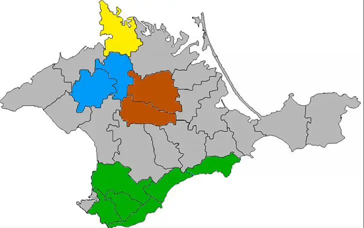 Национальные районы в Крыму