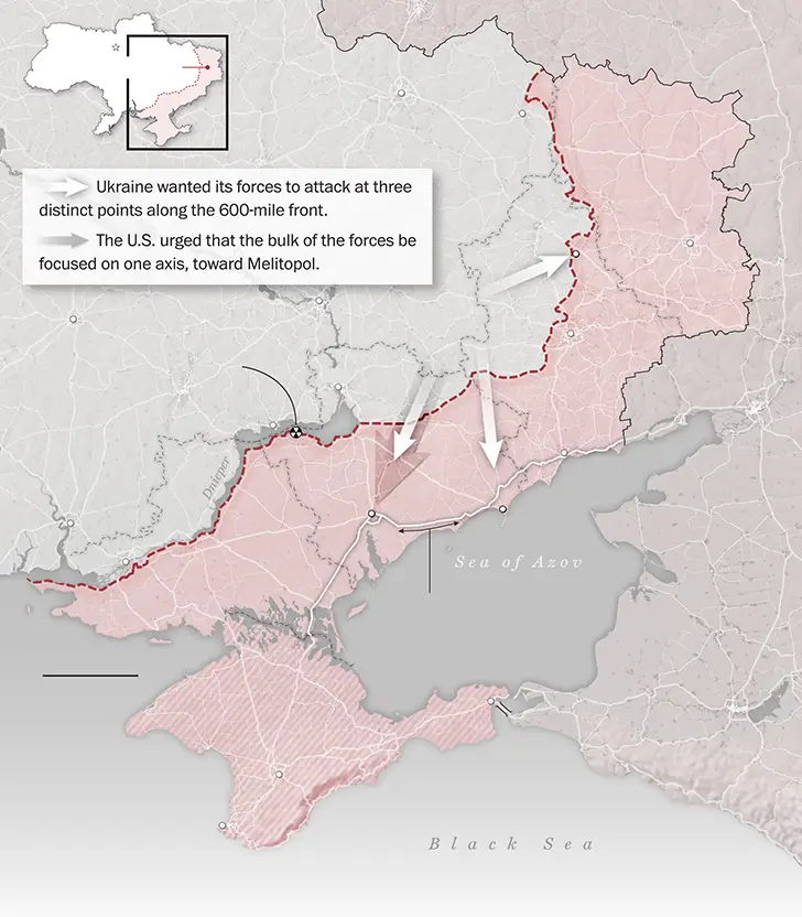 план украинского конртнаступа
