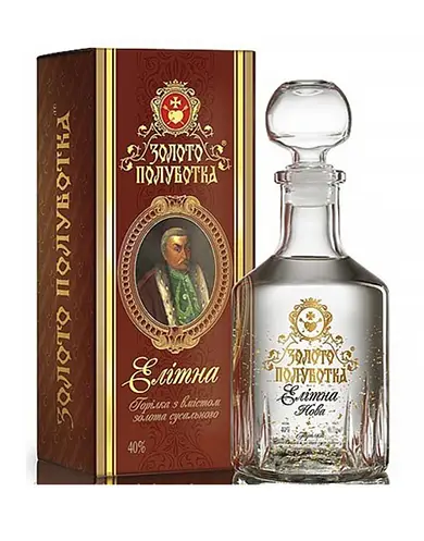 водка золото полуботка