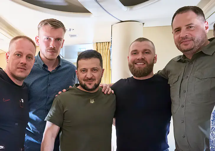 Зеленский и командиры «Азова» – июль 2023
