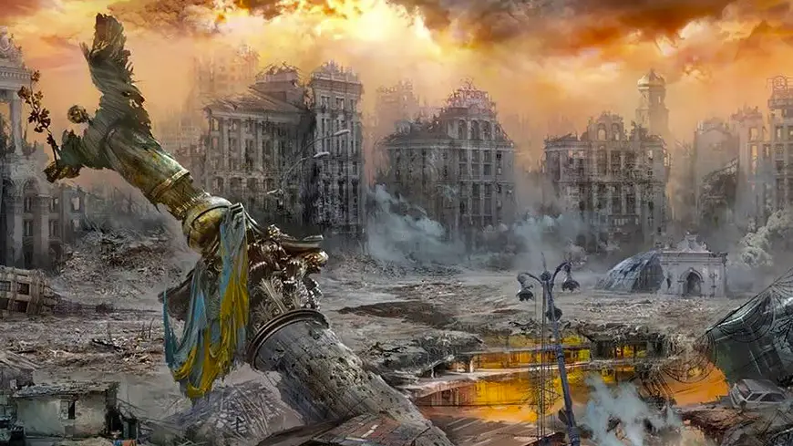 киев в руинах