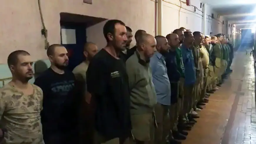украинские пленные в тюрьме