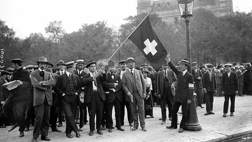 Митинг швейцарских нацистов