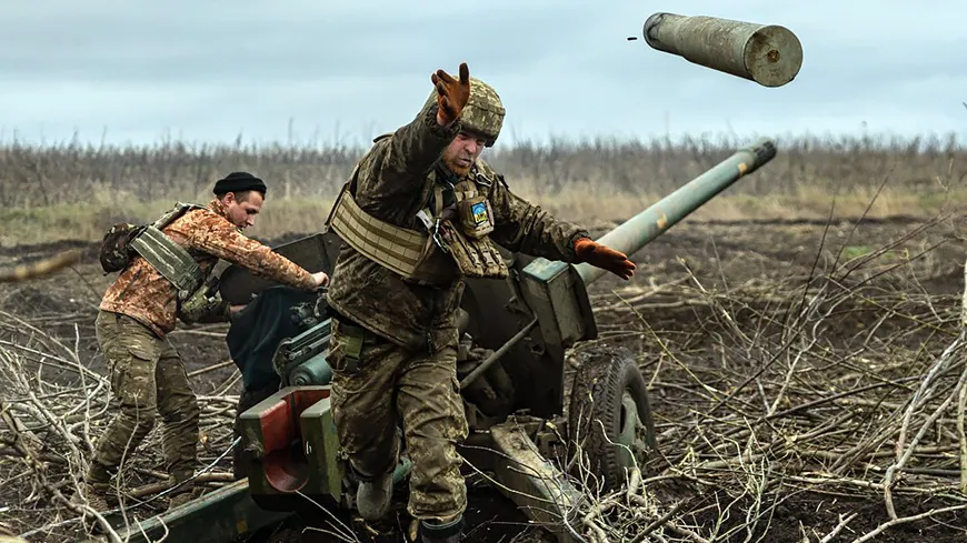 украинские артиллеристы