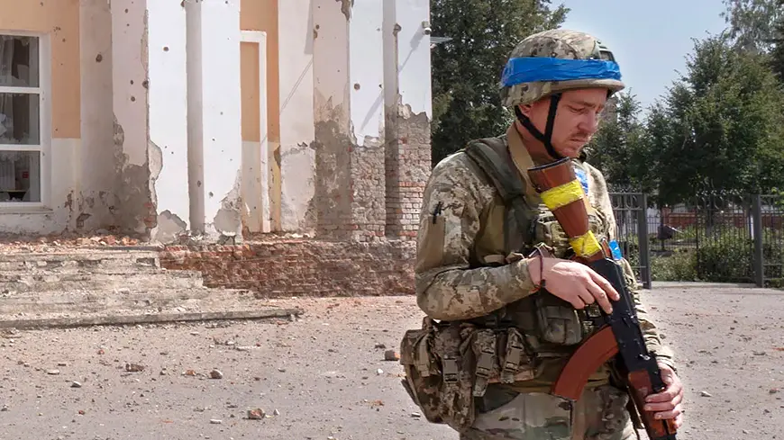 Украинский оккупант в Курской области