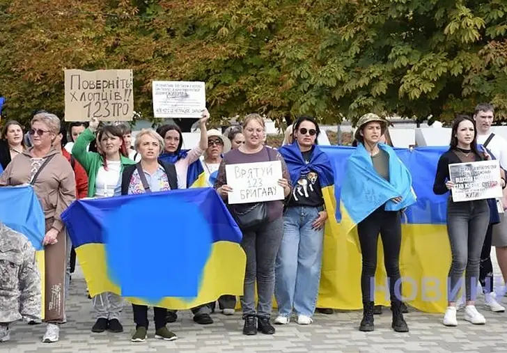 Митинг женщин в Николаеве