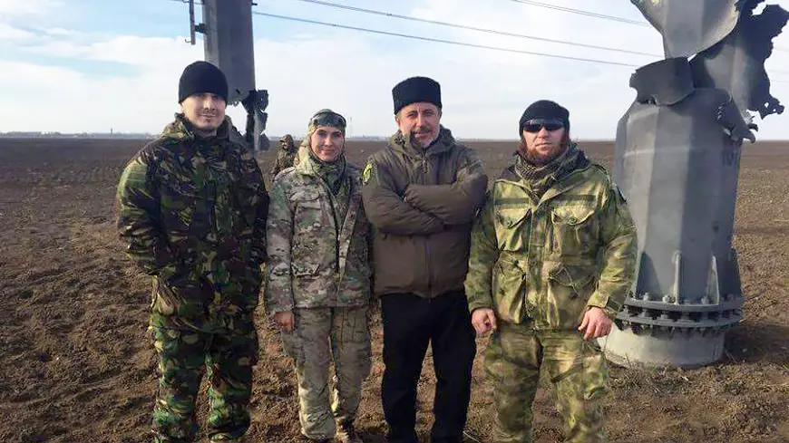 Ленур Ислямов с чеченскими боевиками