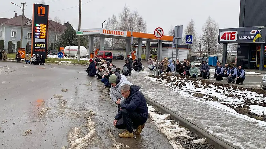 украинцы на коленях