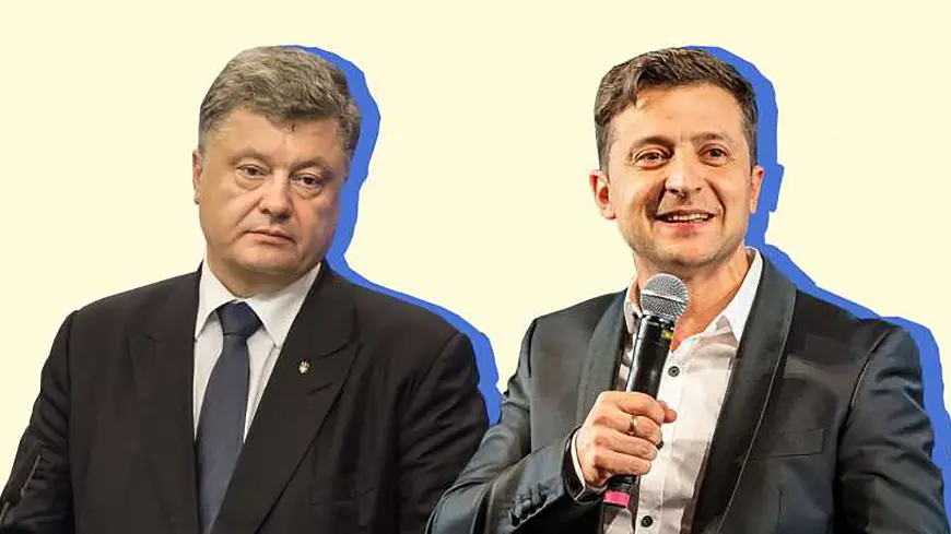 Порошенко и Зеленский – коллаж