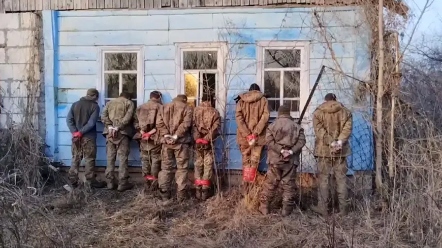 Пленные украинцы в Курской области