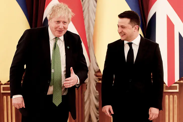 Борис Джонсон с Зеленским