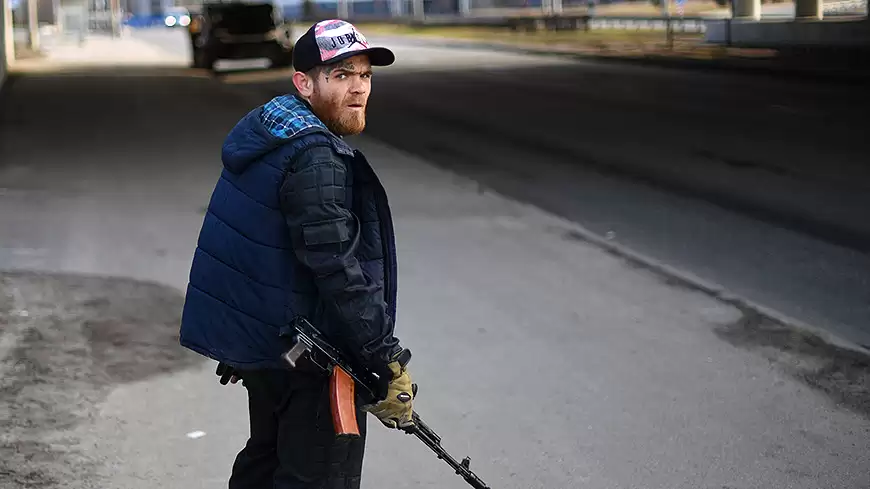 киевлянин с автоматом