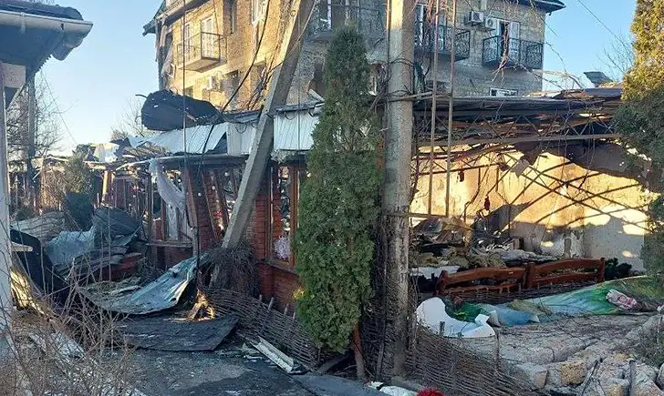 ресторан в Хорлах после удара