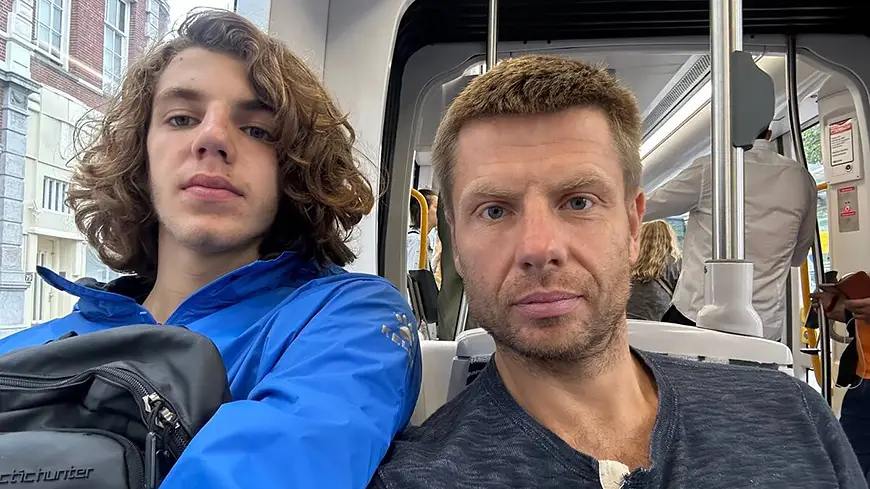 Гончаренко с сыном