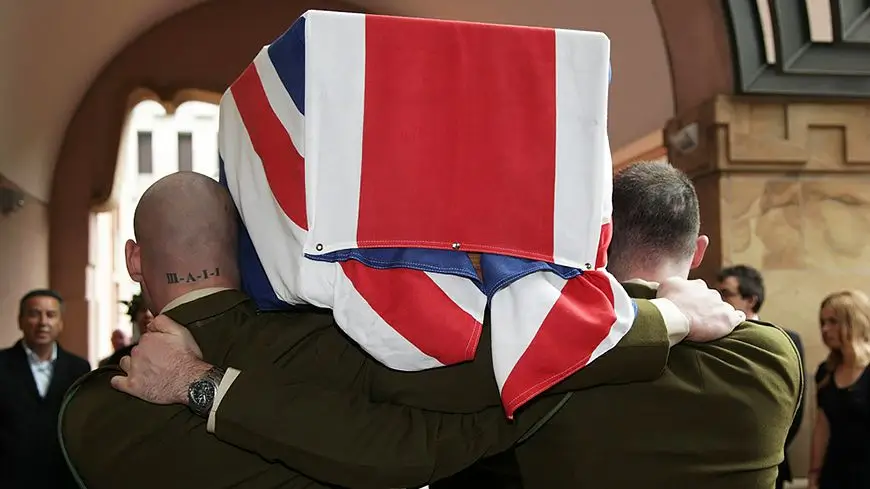 похороны новозеландского военного