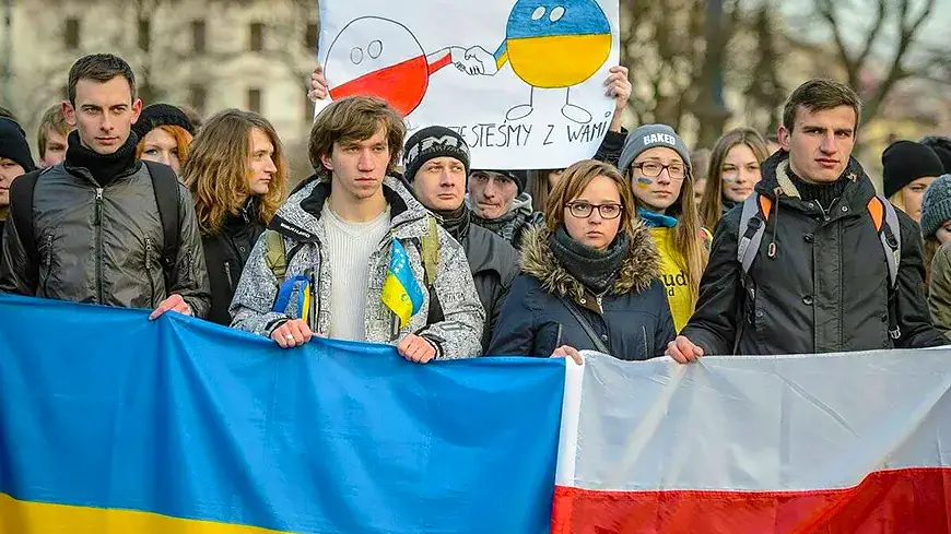 митинг украинцев в Польше