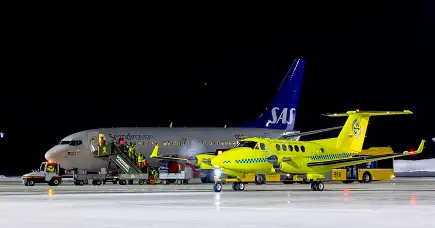 Задействованный в программе Medevac борт Boeing 737